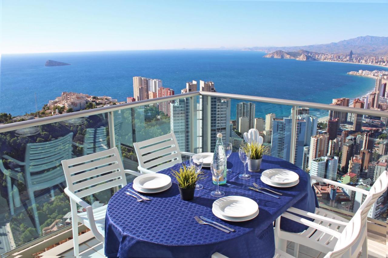 High Rise Apartment On The 39Th Floor With Private Terrace And Sea Views بينايدورم المظهر الخارجي الصورة