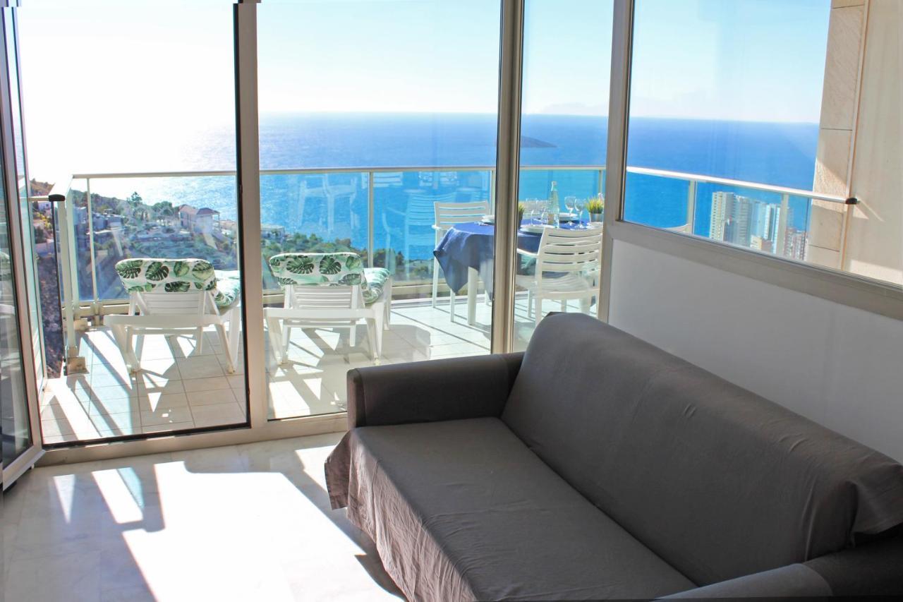 High Rise Apartment On The 39Th Floor With Private Terrace And Sea Views بينايدورم المظهر الخارجي الصورة