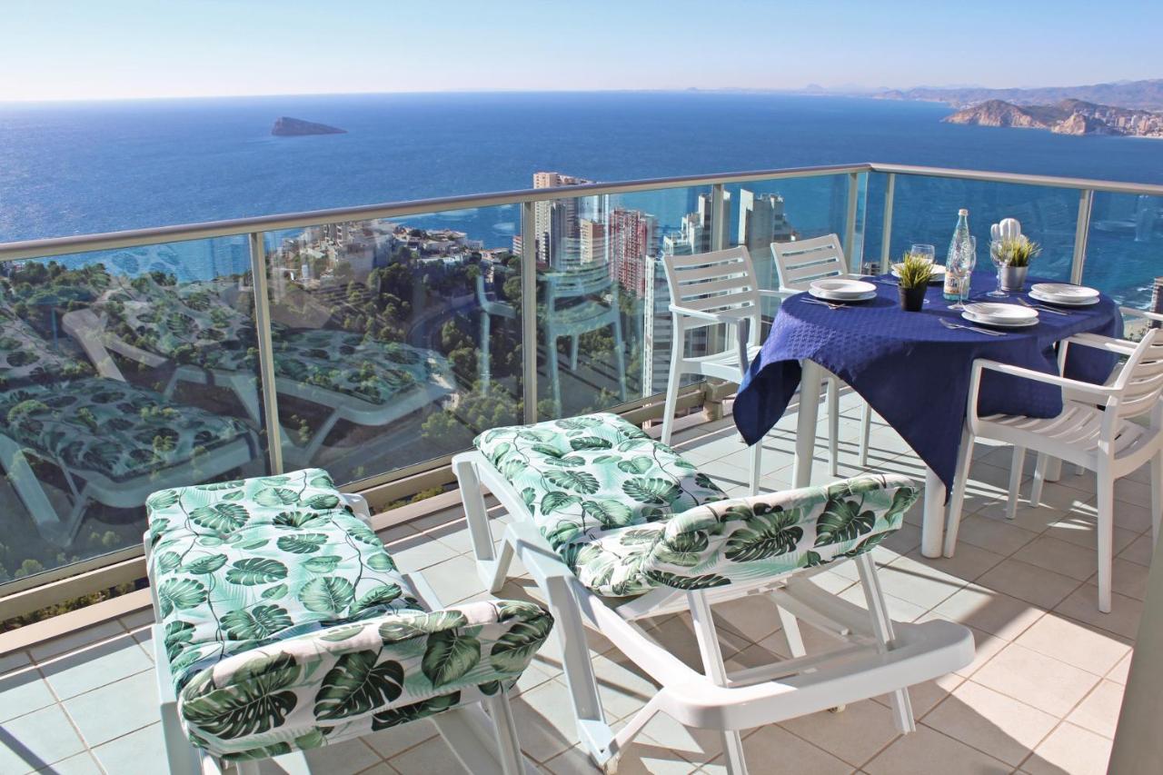 High Rise Apartment On The 39Th Floor With Private Terrace And Sea Views بينايدورم المظهر الخارجي الصورة