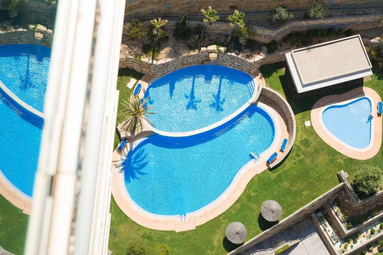 High Rise Apartment On The 39Th Floor With Private Terrace And Sea Views بينايدورم المظهر الخارجي الصورة