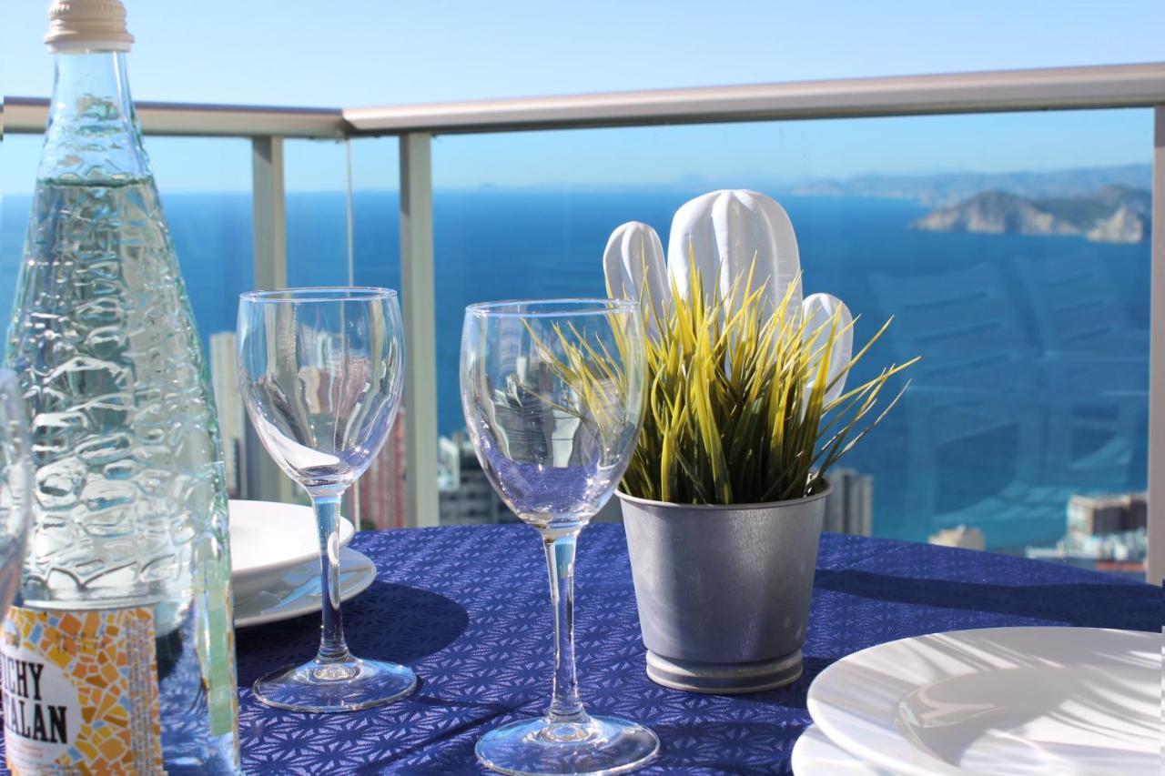 High Rise Apartment On The 39Th Floor With Private Terrace And Sea Views بينايدورم المظهر الخارجي الصورة