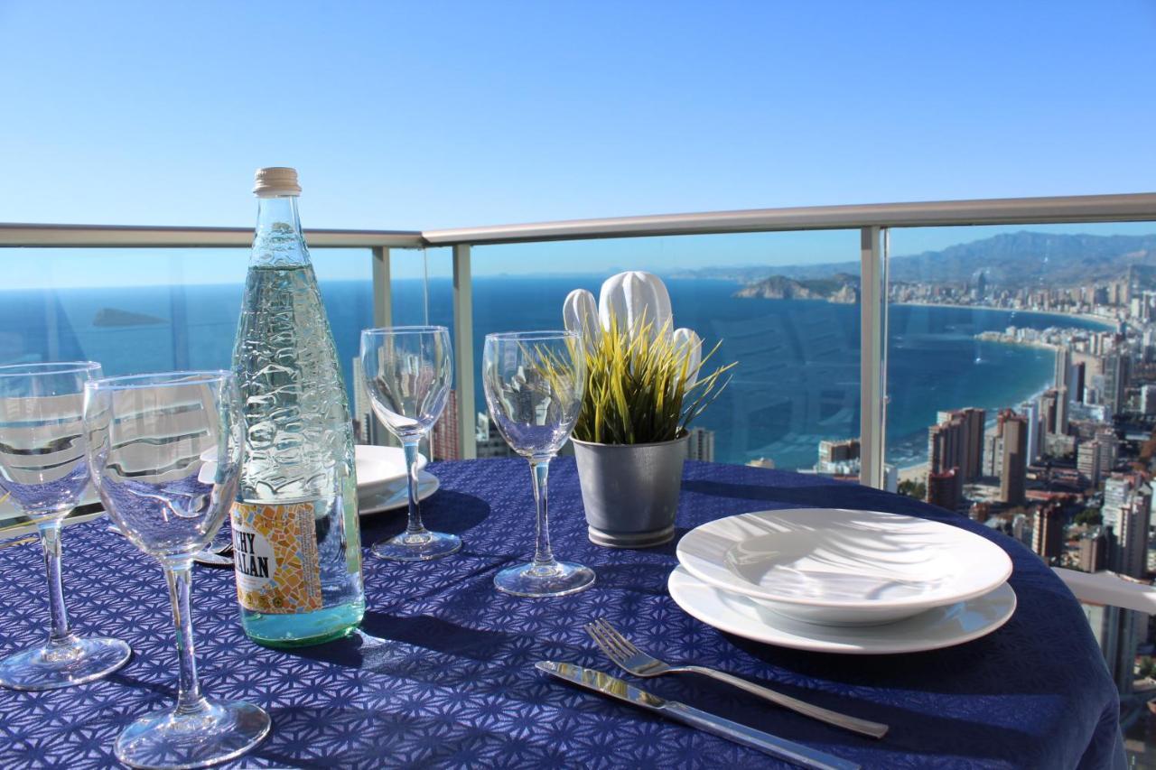 High Rise Apartment On The 39Th Floor With Private Terrace And Sea Views بينايدورم المظهر الخارجي الصورة